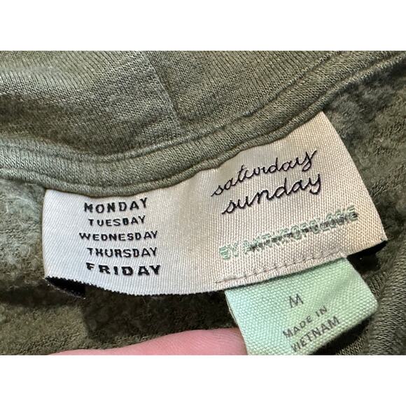 Saturday Sunday Anthropologie Sz M Green‎ Cowl Neck Flowy Dress Stretchy Rayon - Picture 3 of 13